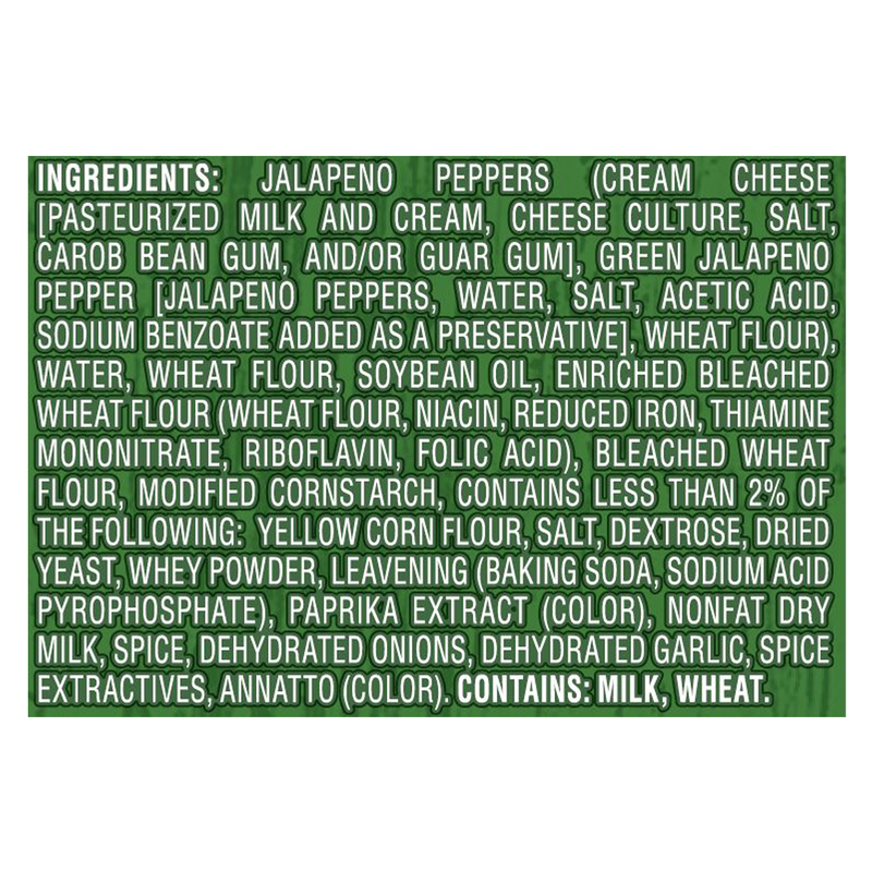 Farm Rich Frozen Breaded Jalapeno Peppers Stuffed with Real Cream Cheese 17oz