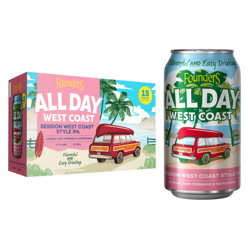 Founders All Day West Coast IPA 15pk 12oz Can