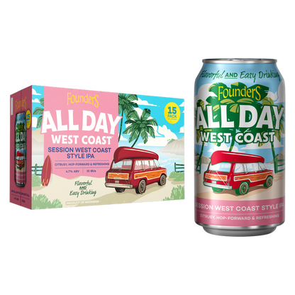 Founders All Day West Coast IPA 15pk 12oz Can