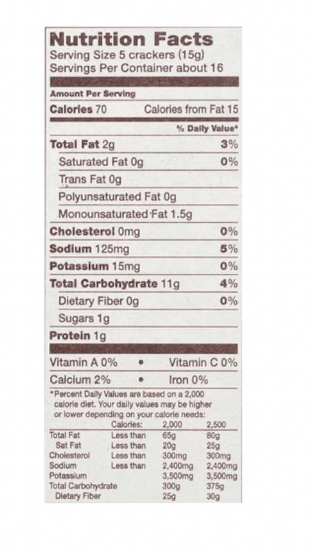 Back to Nature Classic Round Crackers 8.5oz