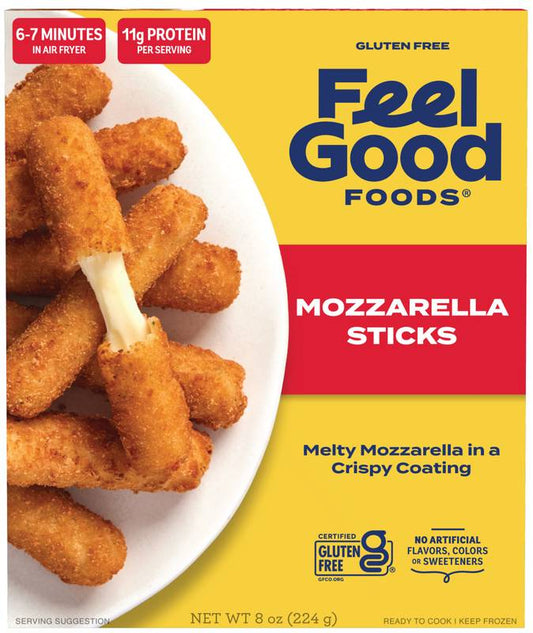 Feel Good Foods Gluten Free Mozzarella Sticks 8oz