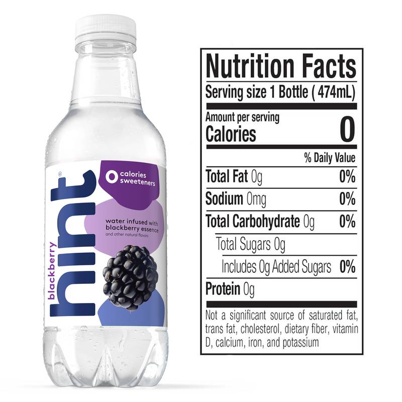 Hint Blackberry Water 16oz Btl