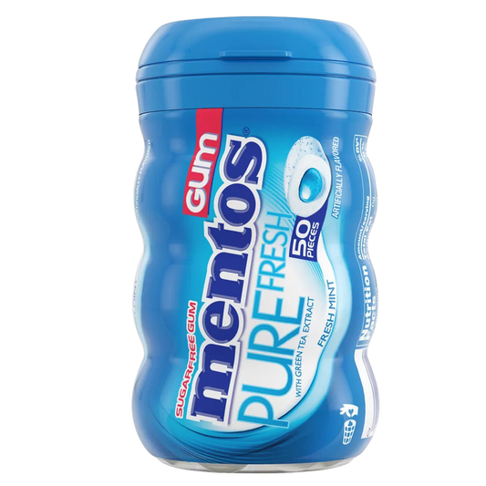 Mentos Pure Fresh Freshmint With Green Tea Sugar-Free Gum 50ct