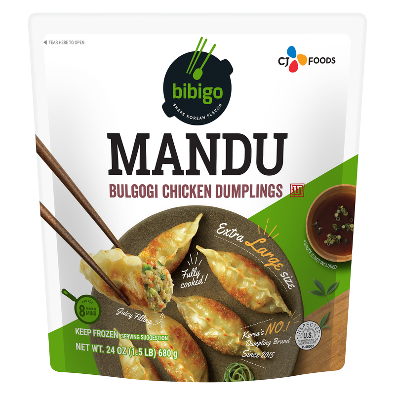 Bibigo Frozen Bulgogi Chicken Mandu 24oz