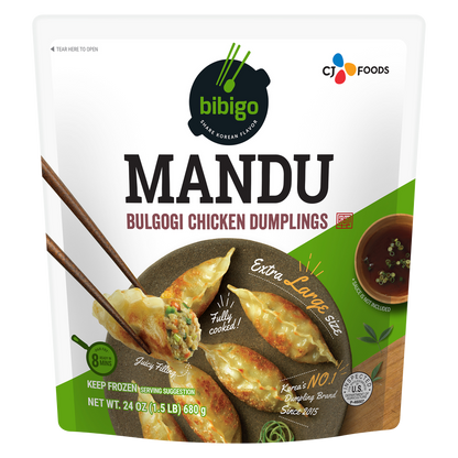 Bibigo Frozen Bulgogi Chicken Mandu 24oz