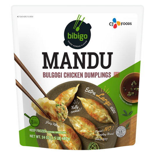 Bibigo Frozen Bulgogi Chicken Mandu 24oz