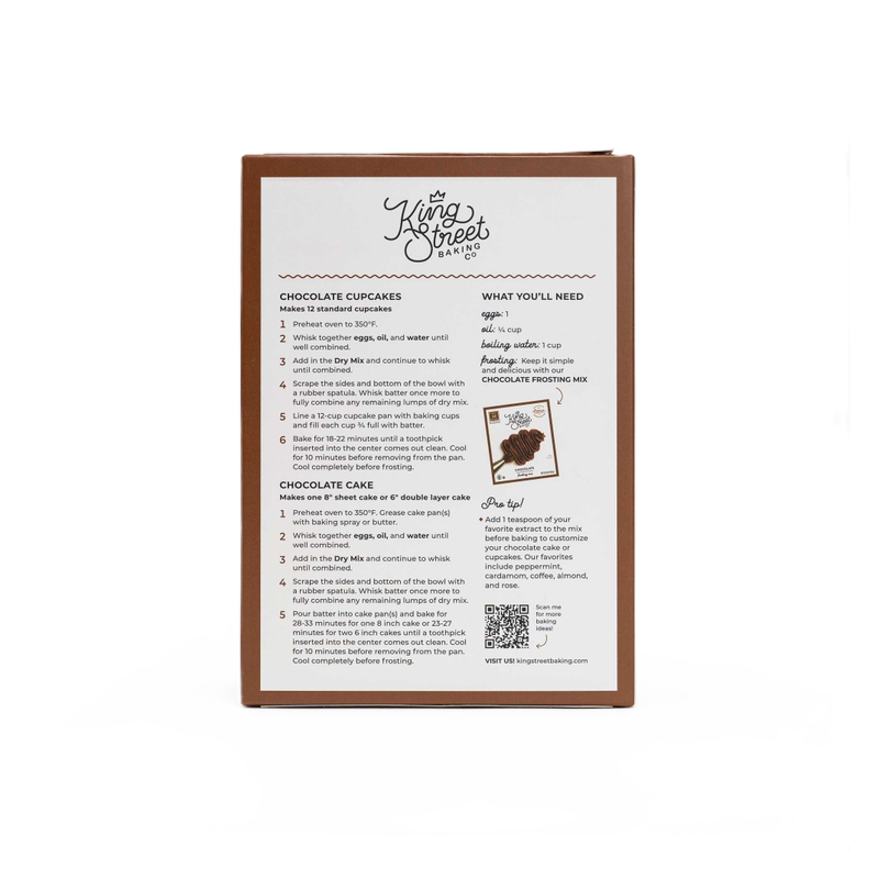 King Street Baking - Chocolate Cupcake & Cake Baking Mix 12.33oz
