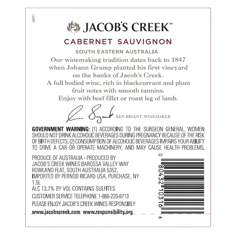 Jacobs Creek Cabernet Sauvignon 750 ml