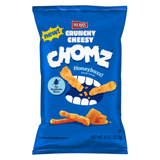 Herr's Honeybuzz Crunchy Cheese CHOMZ, 8 oz