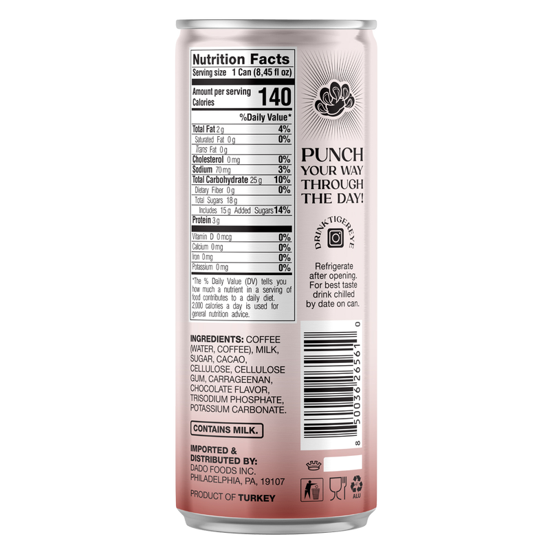 Tiger Eye Iced Coffee Mocha 8.5oz Can