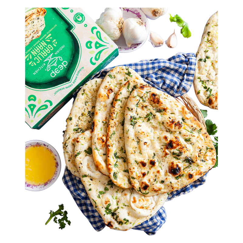 Deep Indian Kitchen Garlic Naan 8oz