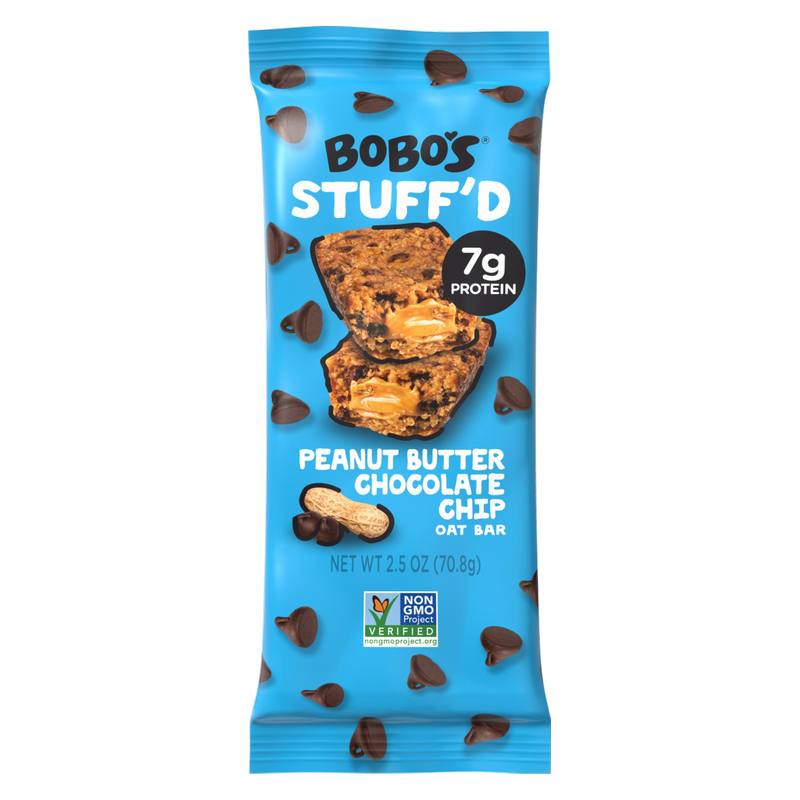 BOBO'S Stuff'd Peanut Butter with Chocolate Chips, 2.5 oz