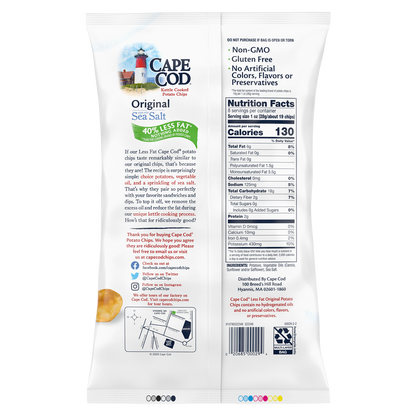 Cape Cod Reduced Fat Original Kettle Cooked Potato Chips 8oz