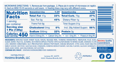 Hostess Fruit Apple Pie,4.25 oz