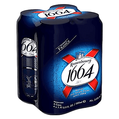 Kronenbourg 1664 4pk 16oz Can