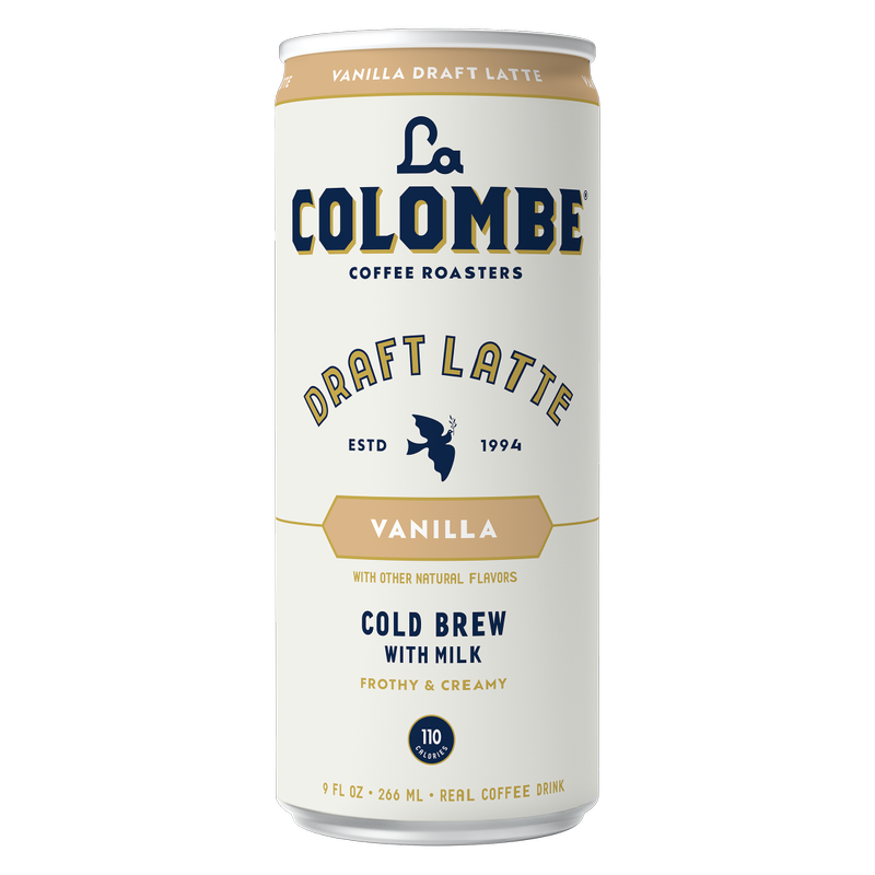 La Colombe Oatmilk Vanilla Draft Latte 4pk 9oz Can