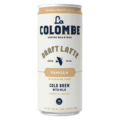 La Colombe Oatmilk Vanilla Draft Latte 4pk 9oz Can