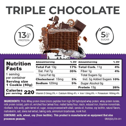 POWER CRUNCH Protein Energy Bar, Triple Chocolate 1.4oz