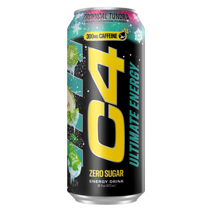C4 Ultimate Energy Zero Sugar Tropical Tundra Frost 16oz Can