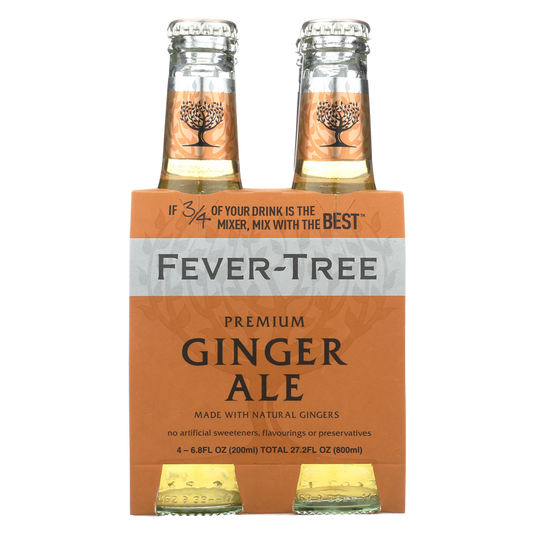 Fever-Tree Ginger Ale 4pk 200ml Btl