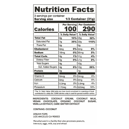 Dream Pops Birthday Cake Dream Non-Dairy Bites 4oz