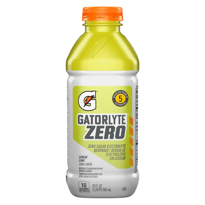 Gatorlyte Zero Sugar Lemon Lime 20oz Btl