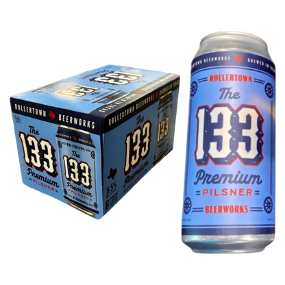 Rollertown The 133 Premium Pilsner 6pk 12oz Can 5.5% ABV