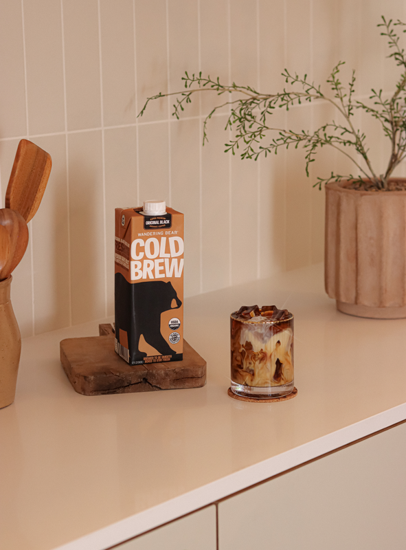 Wandering Bear Straight Black Cold Brew Coffee 32oz