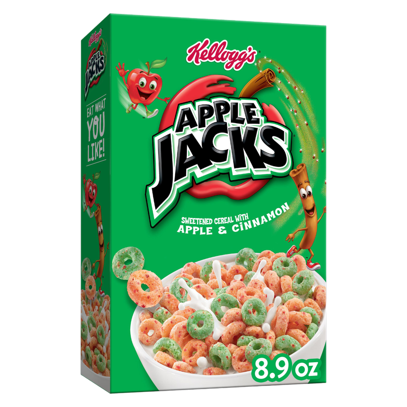 Kellogg's Apple Jacks Breakfast Cereal, 8.9oz.