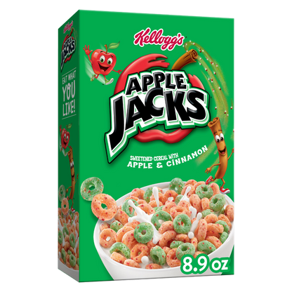 Kellogg's Apple Jacks Breakfast Cereal, 8.9oz.