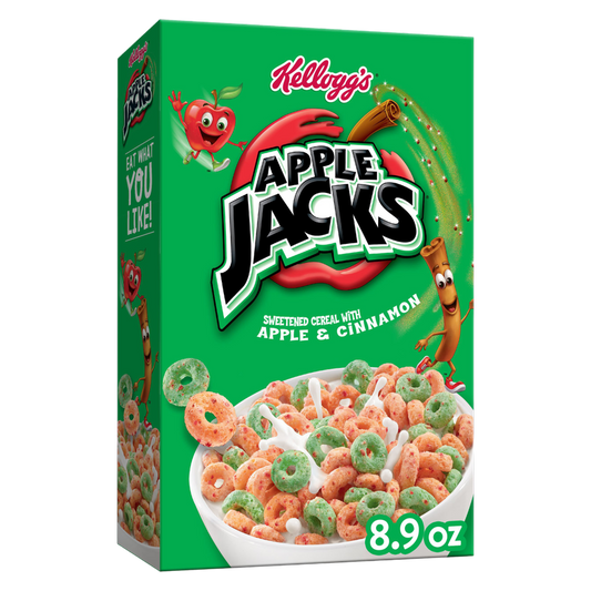 Kellogg's Apple Jacks Breakfast Cereal, 8.9oz.
