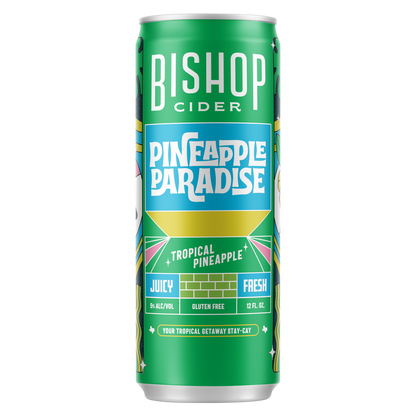 Bishop Cider Pineapple Paradise 6pk 12oz Can 5% ABV