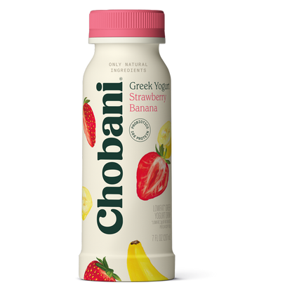 Chobani Strawberry Banana Greek Style Yogurt Drink - 7oz