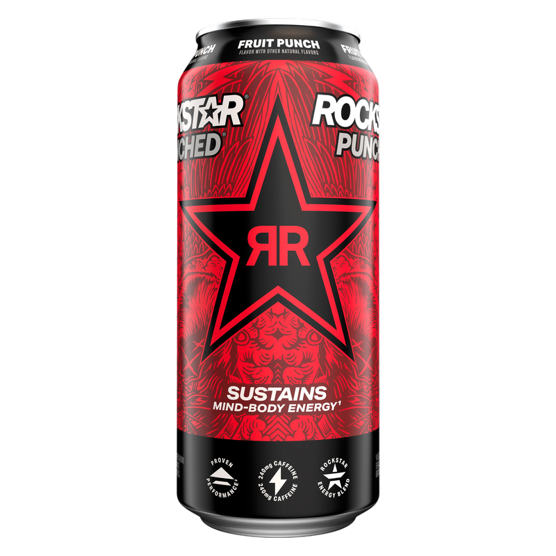 Rockstar Punched Fruit Punch 16oz Can