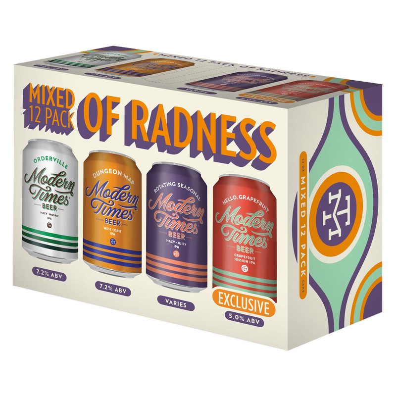 Modern Times Mixed Pack of Radness 12pk 12oz Cans