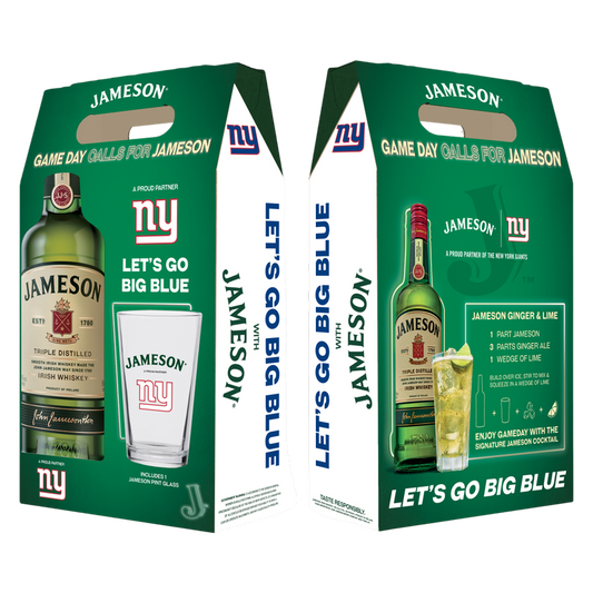 Jameson Irish Whiskey 750ml NYG Gift Set