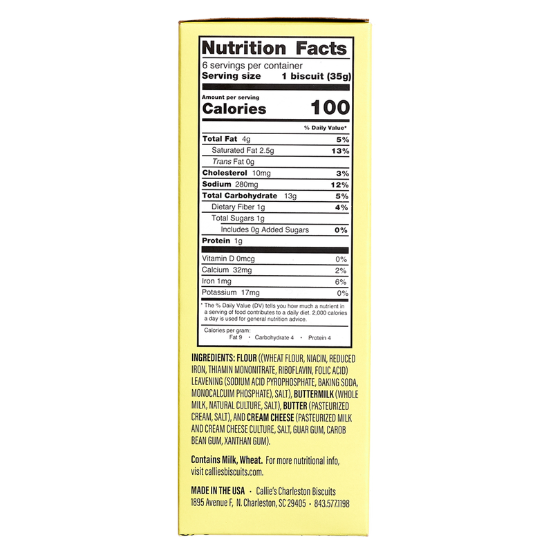 Callie's Buttermilk Biscuits - 6ct