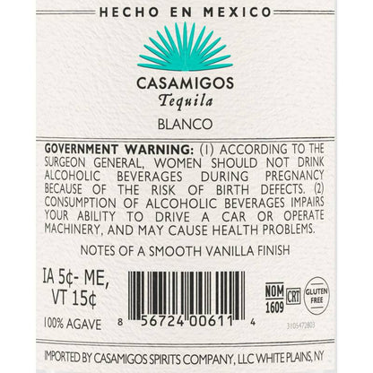 Casamigos Blanco Tequila 750ml (80 Proof)