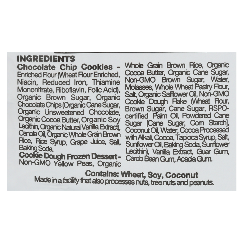 Coolhaus Dairy Free Cookie Dough Lyfe Frozen Dessert Sandwich 5.8oz