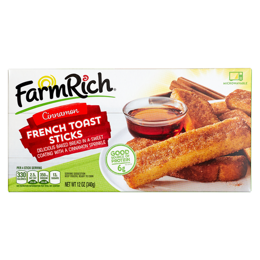 Farm Rich Frozen Cinnamon French Toast Sticks 12oz