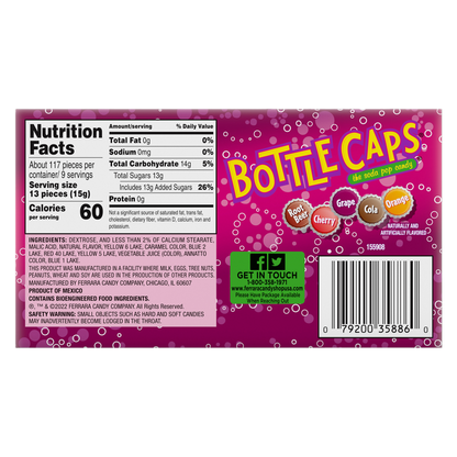 Bottle Cap Throwback Candy, 5 Oz