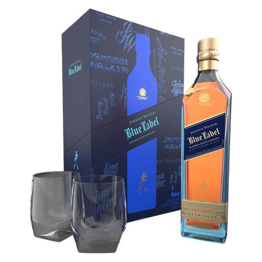 Johnnie Walker Blue Label Scotch Gift Set 750ml (80 Proof)