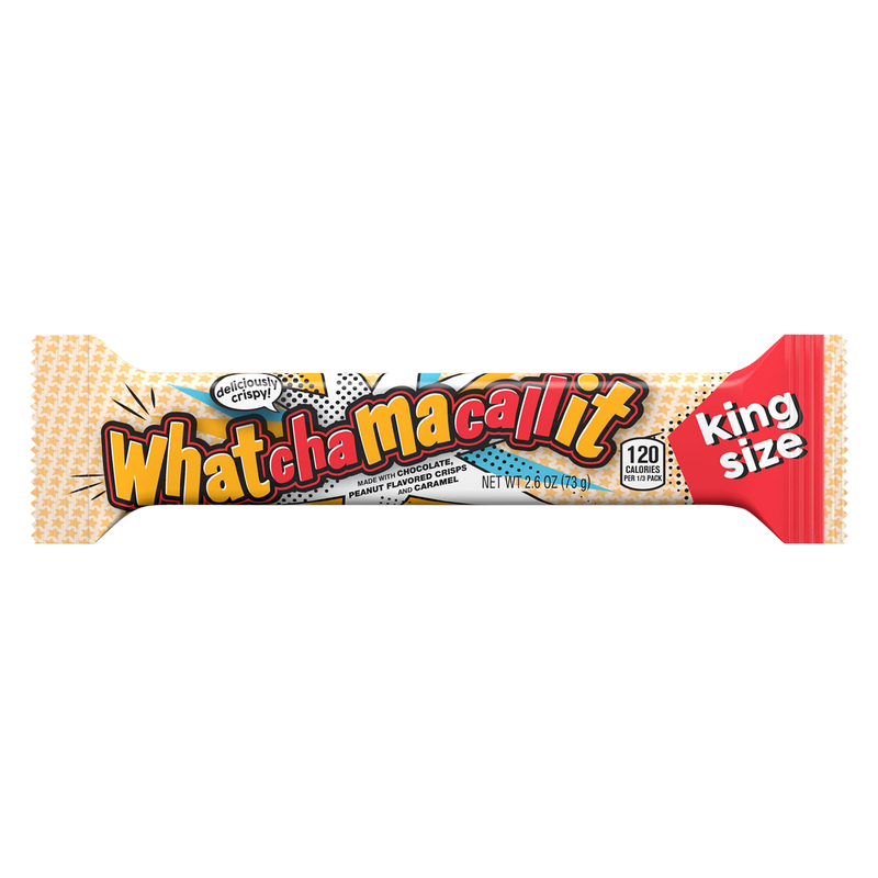 Hershey's Whatchamacallit Chocolate Peanut Caramel King Size Candy Bar 2.6oz