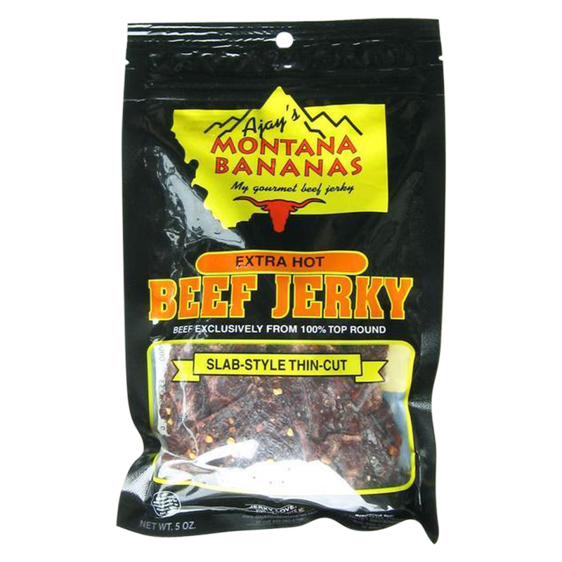 Montana Banana Extra Hot Thin Cut Beef Jerky 5oz