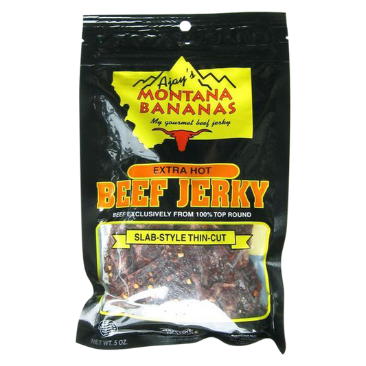 Montana Banana Extra Hot Thin Cut Beef Jerky 5oz