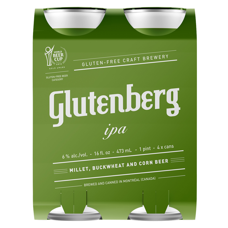 Glutenberg IPA Gluten Free 4pk 16oz Can