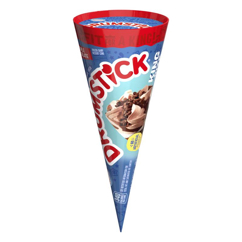 Drumstick Triple Chocolate King Cone 1ct 7.5oz