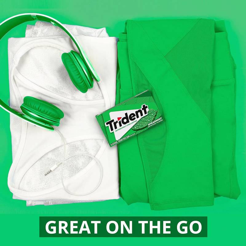 Trident Spearmint, 14pc Wallet Pack