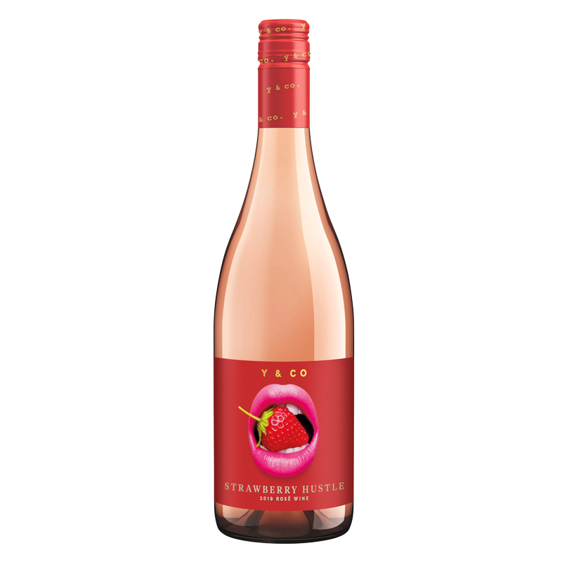 Y & Co Strawberry Hustle Rose 750 ml