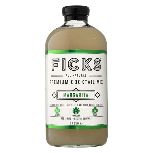 Ficks Premium Cocktail Mix Margarita 32oz Glass Bottle
